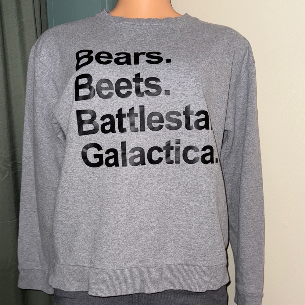 Gray Graphic Women's Sweater